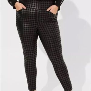 Torrid Studio Pixie Luxe Ponte Skinny Pant – Black Houndstooth 🖤🤍